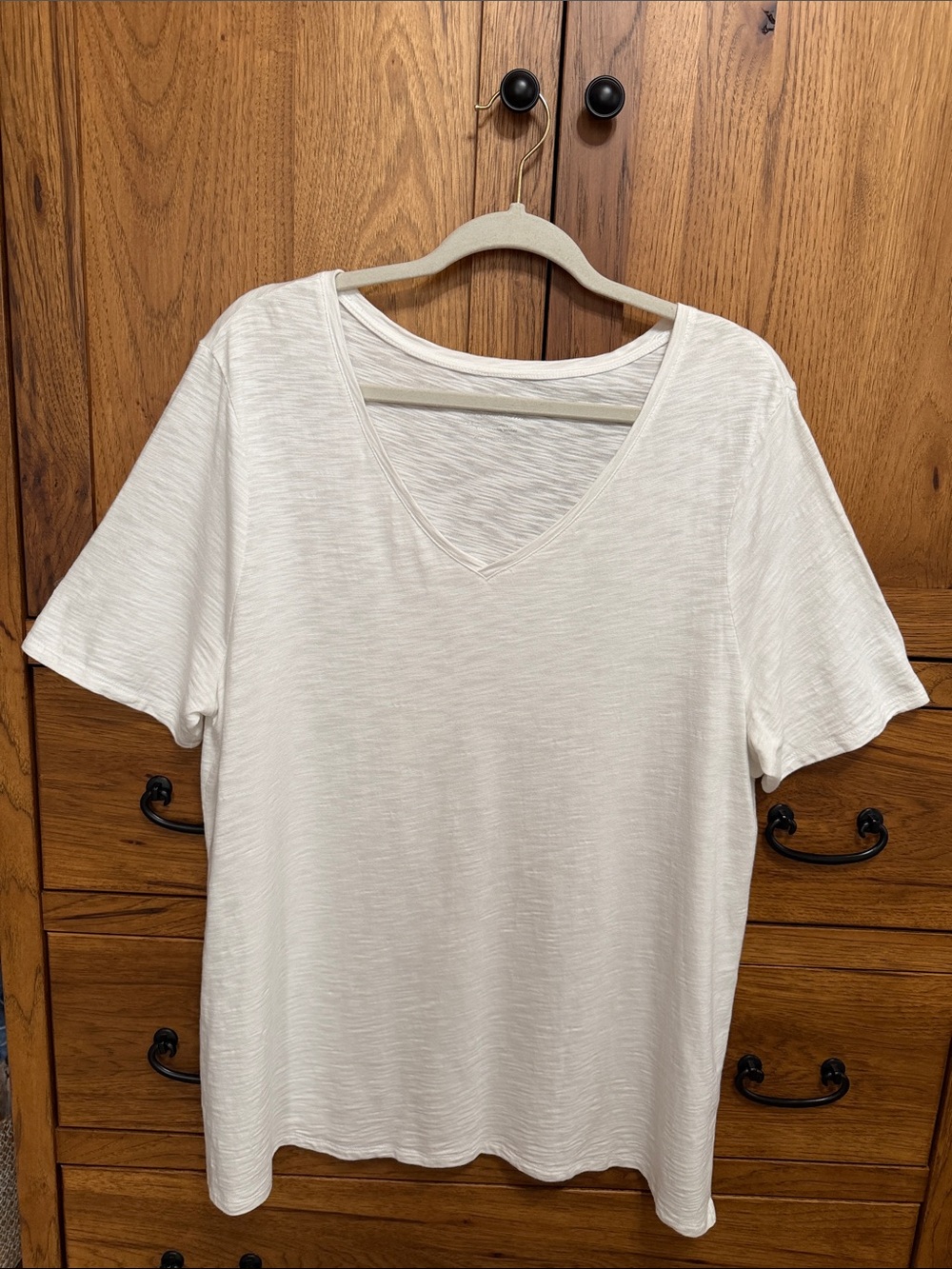 Chico's Sage Green T-Shirt and White T-Shirt - Picture 5 of 7